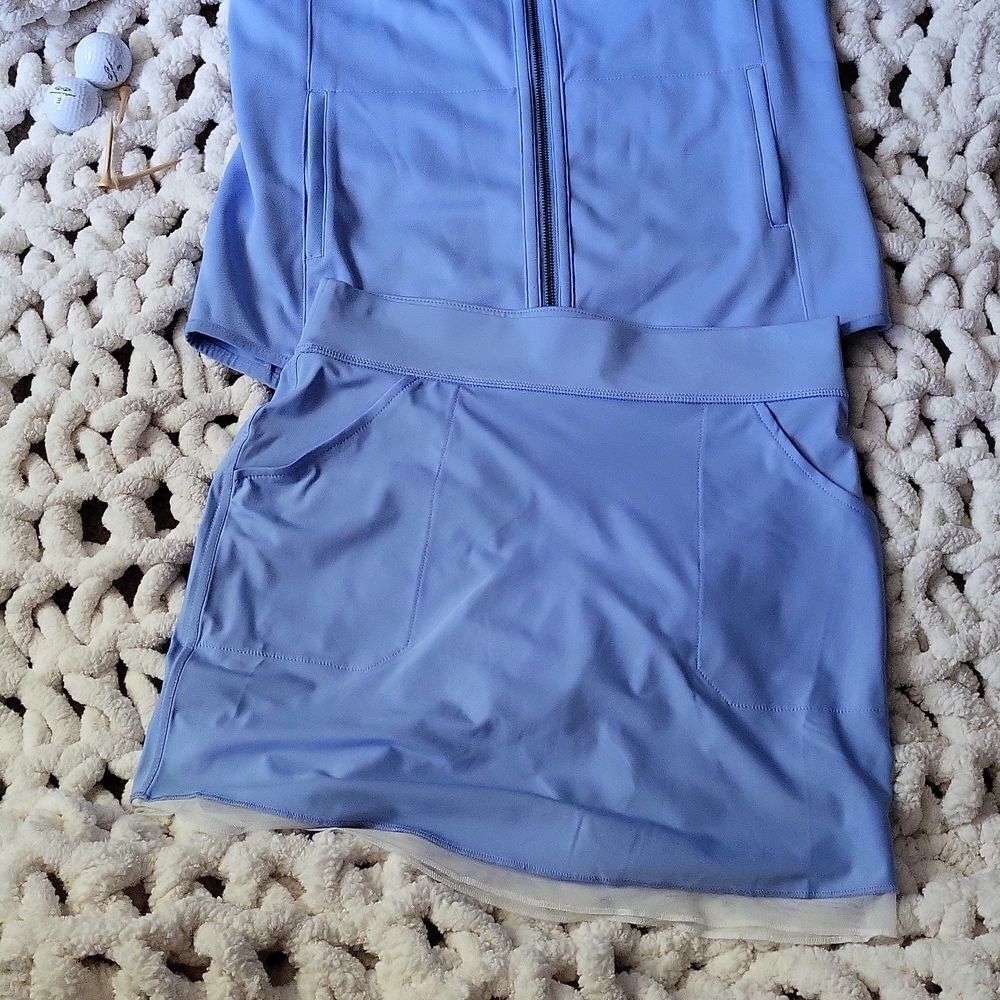 ⛳️ GOLF Belyn Key Pique Grommet Women's Golf Vest - Periwinkle. - Picture 10 of 10